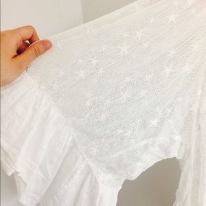 Anthropologie Star Lace Blouse